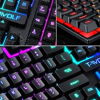Amazon.co.jp: ゲーミングキーボード LED バックライト
